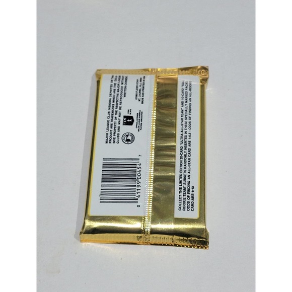 (5) Sealed 1992 FLEER ULTRA BASEBALL "NEW" UNOPENED PACKS- SERIES 2 - Picture 3 of 3